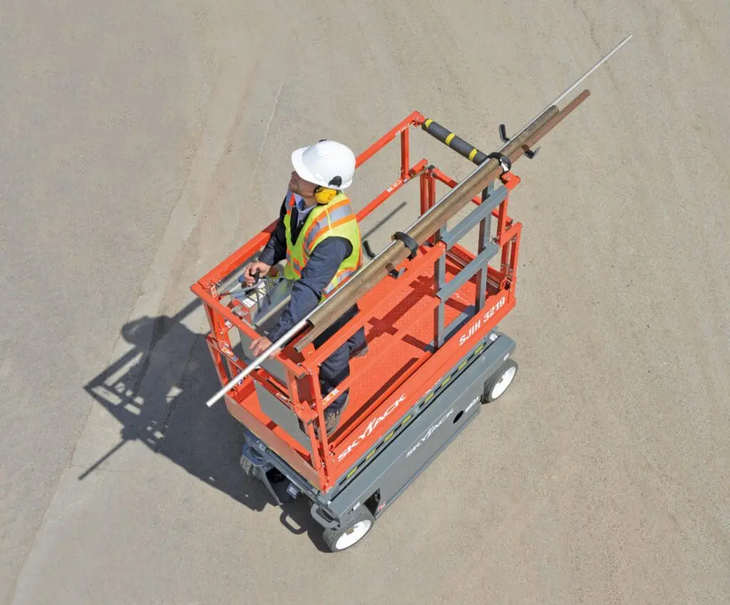 Push Around Scissor Lift at Castle Access